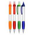 Dual Purpose Point Pen With Highlighter